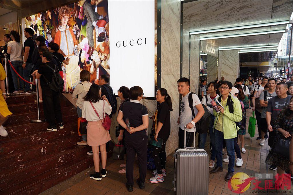 圖集 | 黃金周第三日 香港尖沙咀遊客爆滿