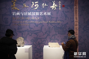 圖集 | 美在阿拉善——岩画与居延汉简艺术展在京开幕