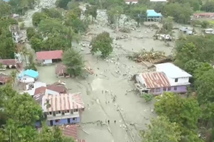 印尼暴雨引發洪災 9個村落被淹