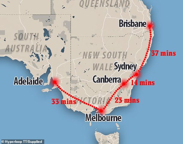 澳洲新建高鐵 墨爾本到悉尼只要37分鐘