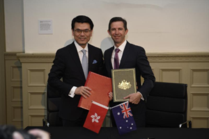 香港與澳大利亞簽自貿協定：港產貨物零關稅入澳