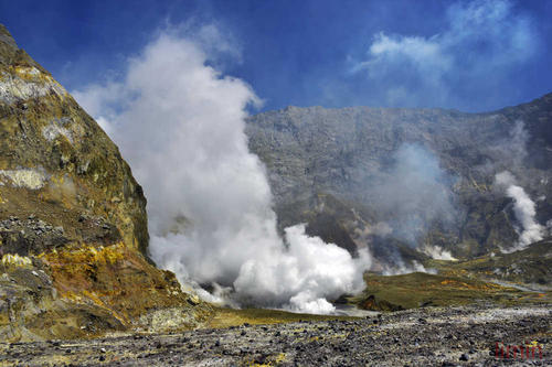 新西蘭懷特島火山活動頻繁 噴發可能性上升 