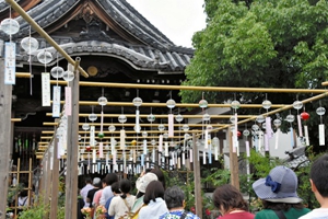 日本奈良阿房觀音寺舉辦夏日風鈴節