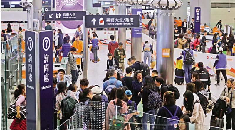 西九龍高鐵站迎來首個春運 人氣「爆棚」