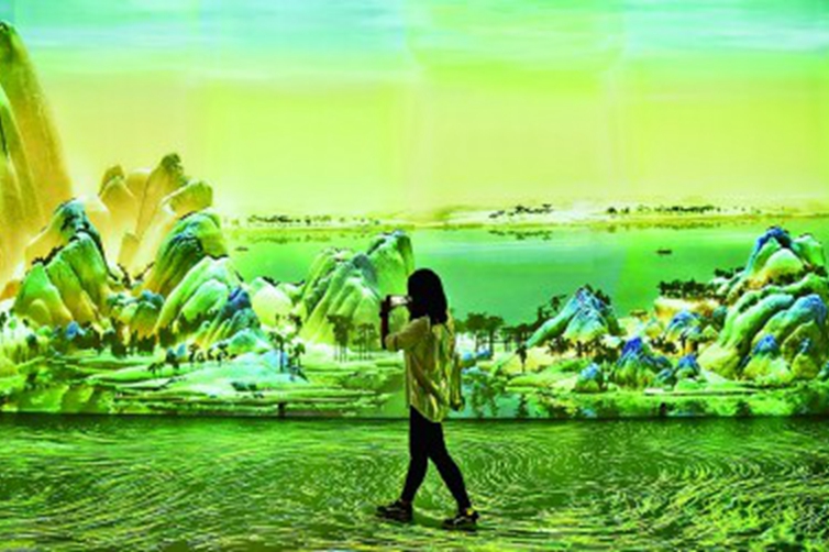 重慶：“畫遊千裏江山——故宮沉浸藝術展”開幕