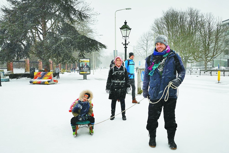 享受冰天雪地是荷蘭人的傳統