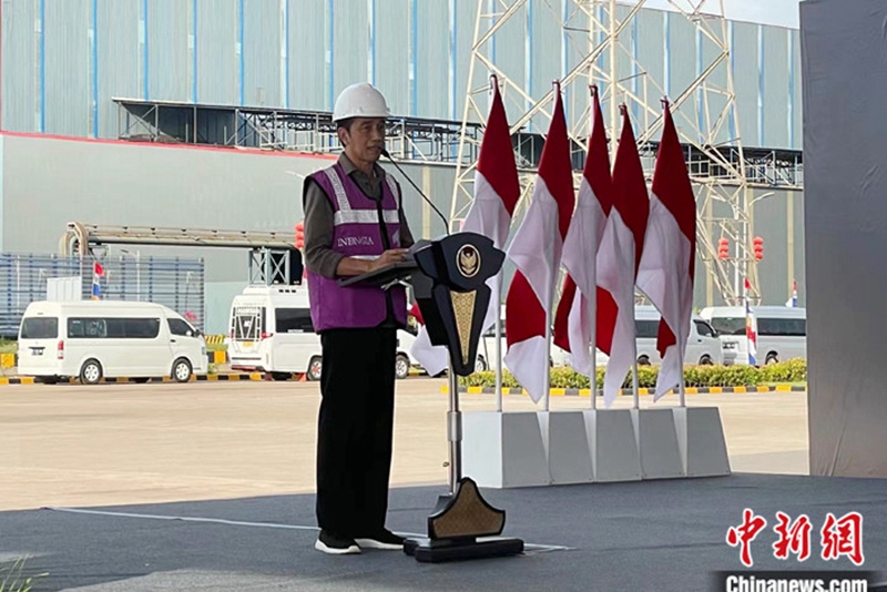 印尼總統佐科為共建“一帶一路”重點項目投產揭幕