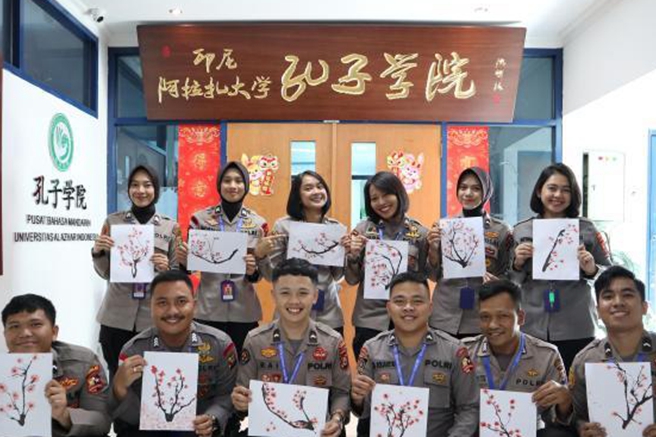 印尼警察學習漢語、體驗中國文化