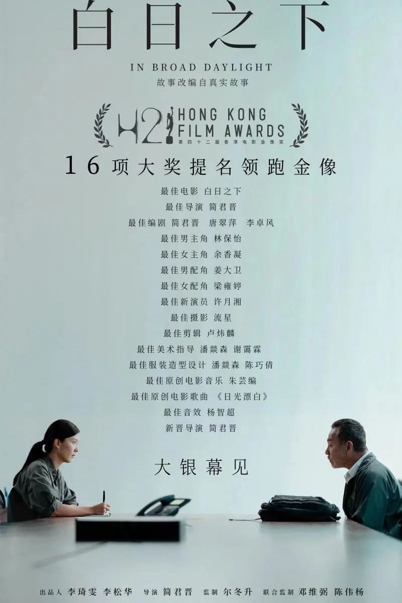 香港電影金像獎將於4月舉行 提名名單公佈