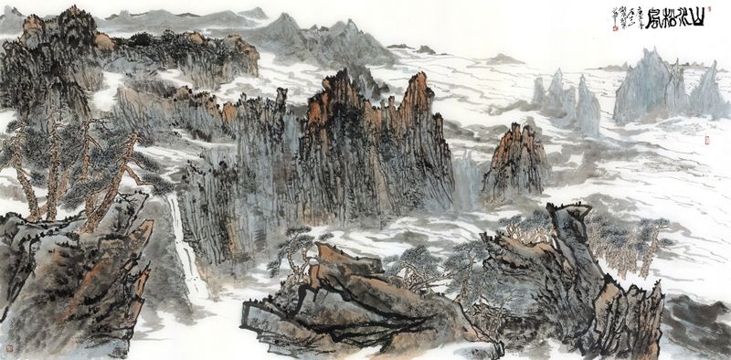 17山水松風 315×144cm 2020年.jpg