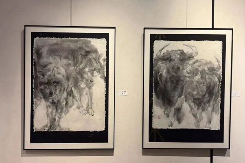 “黃欣、唐志英書畫展”在京都國際交流會館隆重舉辦