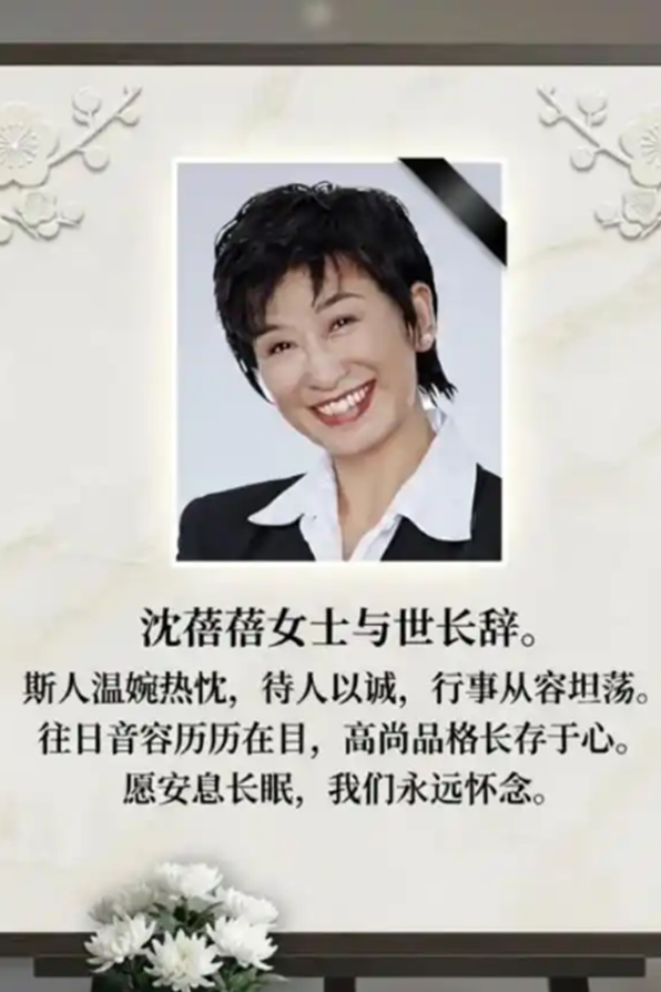 知名主持人沈蓓蓓去世
